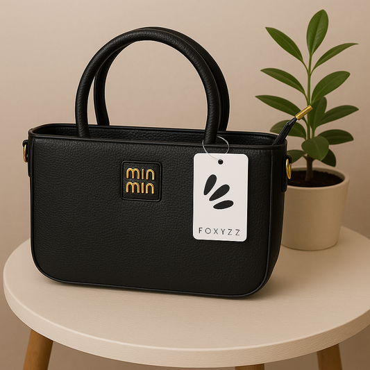 FLB-014   FOXYZZ MINMIN Black Handbag by