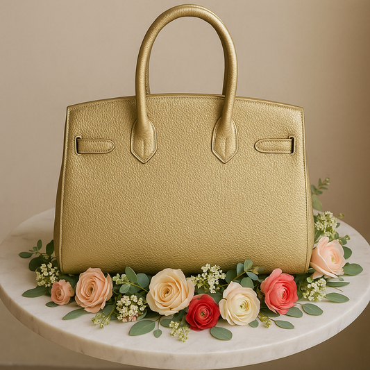 FLB-012    FOXYZZ Luxe Gold Handbag